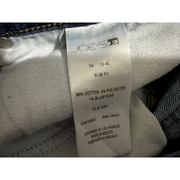 Joe's Jeans Mens Slim Fit Stretch 36" x 34  #45GDSAJ18215-AJ1 Classic 5 Pkt - Picture 6 of 7